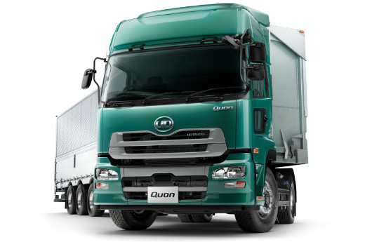 ⼤型トラック「クオン」誕⽣、排出ガスの浄化装置にトラックとして世界初となる尿素SCRシステムを採⽤