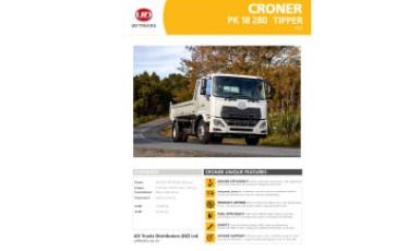 Croner PK 18 280 Tipper Spec Sheet