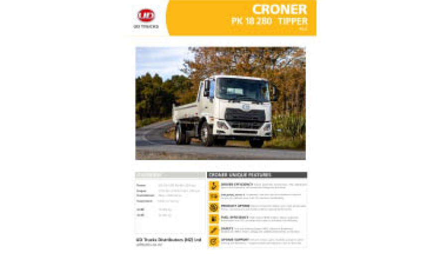 Croner PK 18 280 Tipper Spec Sheet