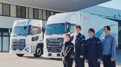 フルモデルチェンジした大型トラック新型「クオン（Quon）」を発表