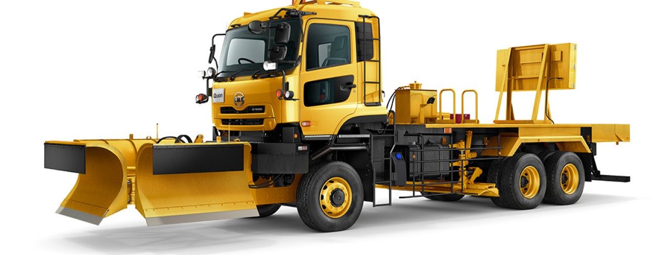 2020ふゆトピア・フェアinとまこまい」に、大型トラック「クオン