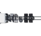 Condor Truck chassis and cab viewed from above, eight wheels, white cab, no cargo.